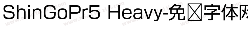 ShinGoPr5 Heavy字体转换